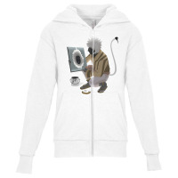 Monkey In The Mirror Youth Zipper Hoodie | Artistshot