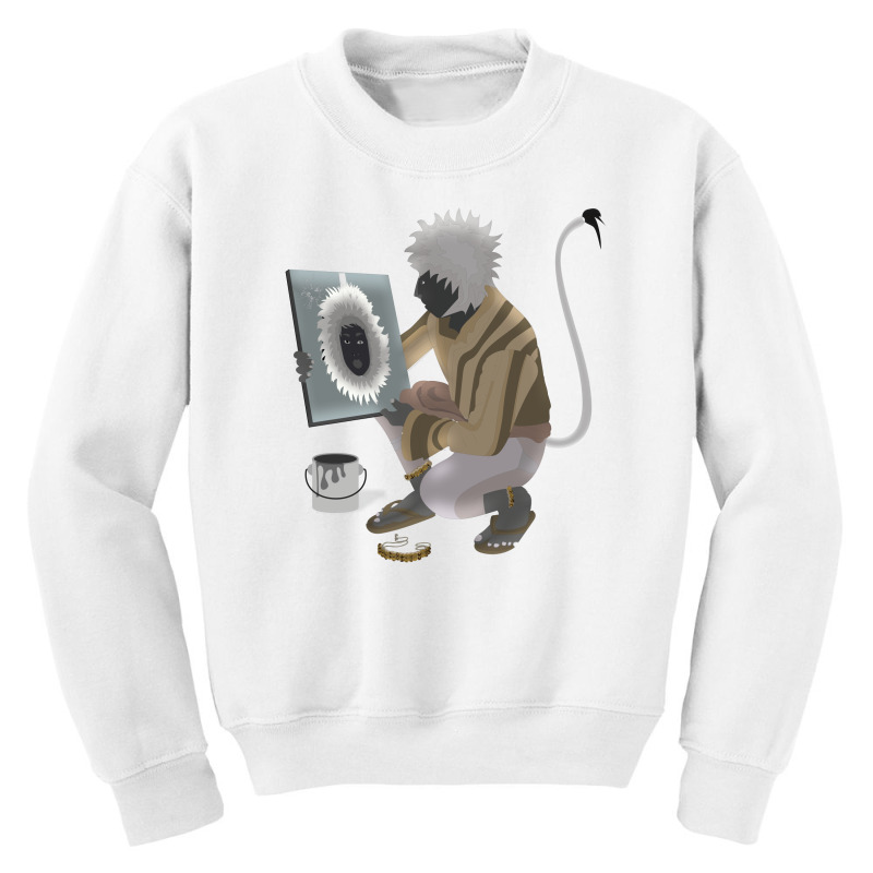 Monkey In The Mirror Youth Sweatshirt | Artistshot