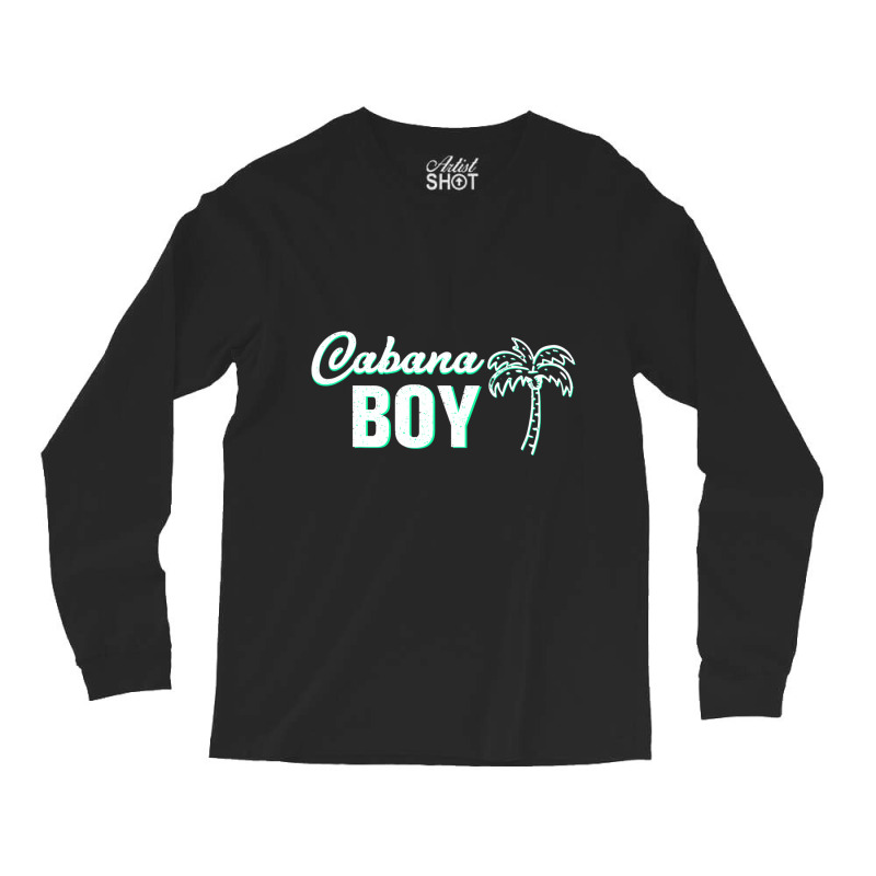 Cabana Boy   Funny Pool Guy Palm T Shirt Long Sleeve Shirts by chomibe | Artistshot