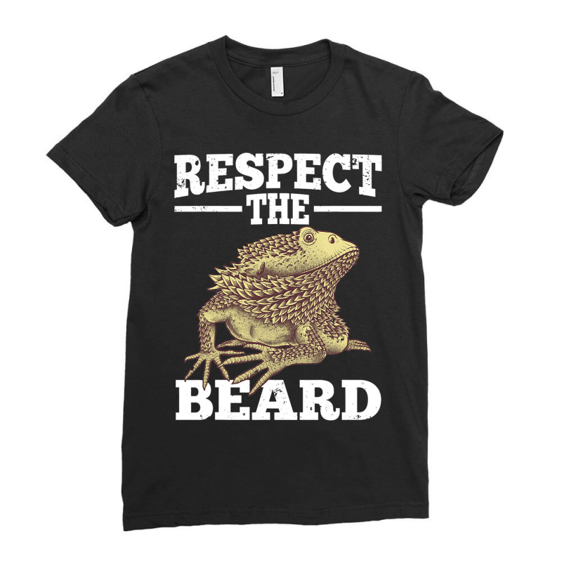 Cool Bearded Dragon For Men Women Reptile Lizard H Ladies Fitted T-Shirt by kerrmanthez | Artistshot