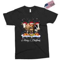 Cow Christmas Lights Tree Sweater Stocking Ornamen Exclusive T-shirt | Artistshot