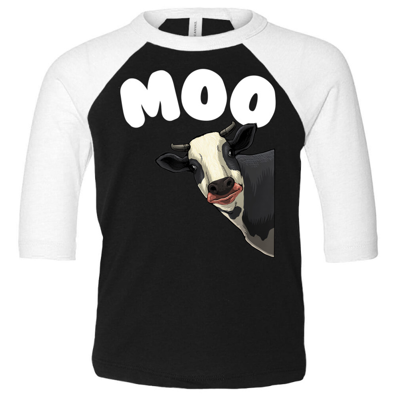 Funny Cow Design For Men Women Cow Farmer Dairy Fa Toddler 3/4 Sleeve Tee | Artistshot