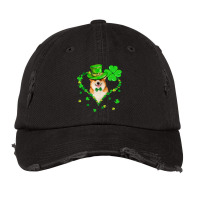 Cute Corgi Saint Patricks Day Dogs Dad Mom Vintage Cap | Artistshot