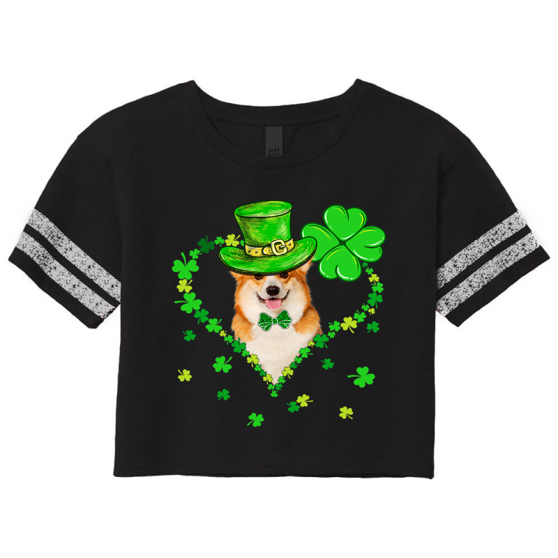 Cute Corgi Saint Patricks Day Dogs Dad Mom Scorecard Crop Tee by DEBORAHBOURSSIQUOT | Artistshot