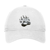 Touching Ghost Of The Spirit Bear Paw Native Ameri Adjustable Cap | Artistshot