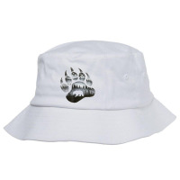 Touching Ghost Of The Spirit Bear Paw Native Ameri Bucket Hat | Artistshot