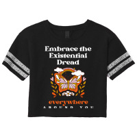 Embrace Existentialism Philosophy Quote T Shirt Scorecard Crop Tee | Artistshot