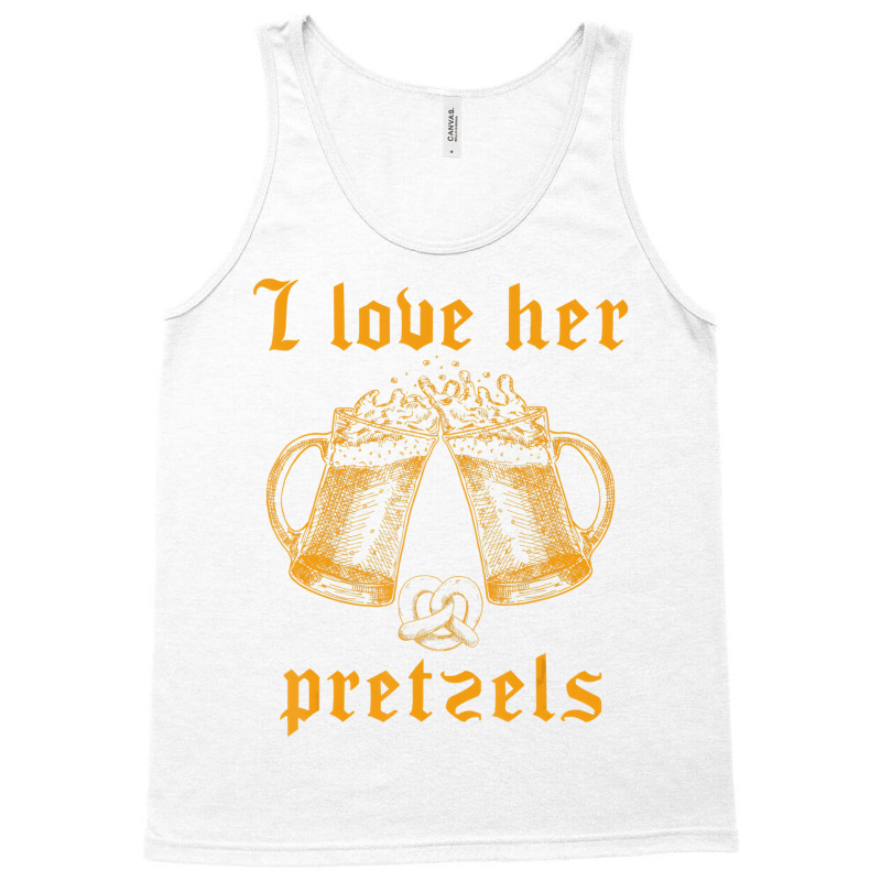 Mens I Love Her Pretzels Oktoberfest Couple Matchi Tank Top | Artistshot