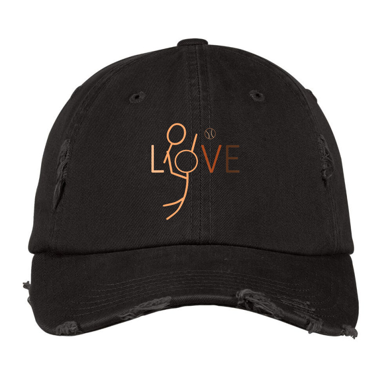 Love Tennis Black History Month Blm Melanin Sport Vintage Cap by scrabeck | Artistshot