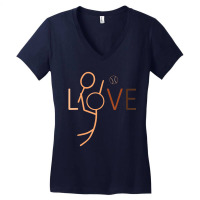 Love Tennis Black History Month Blm Melanin Sport Women's V-neck T-shirt | Artistshot