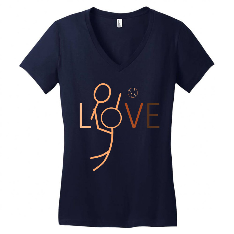 Love Tennis Black History Month Blm Melanin Sport Women's V-Neck T-Shirt by scrabeck | Artistshot