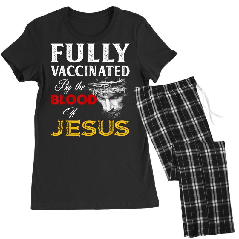 Fully Vaccinated By The Blood Of Jesus Christian T Women's Pajamas Set by boney | Artistshot