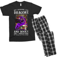 Not Everyone Like Dragons And Books Dragon Men's T-shirt Pajama Set | Artistshot