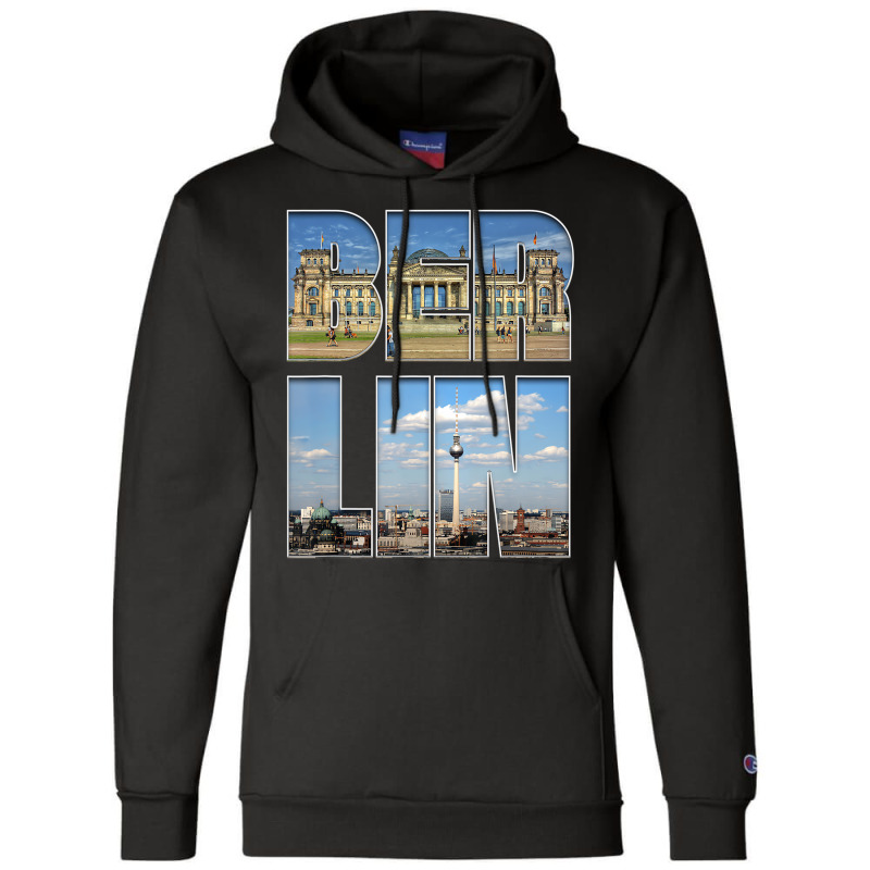 Berlin Germany Cityscape Travel Visitor Traveler T Champion Hoodie | Artistshot