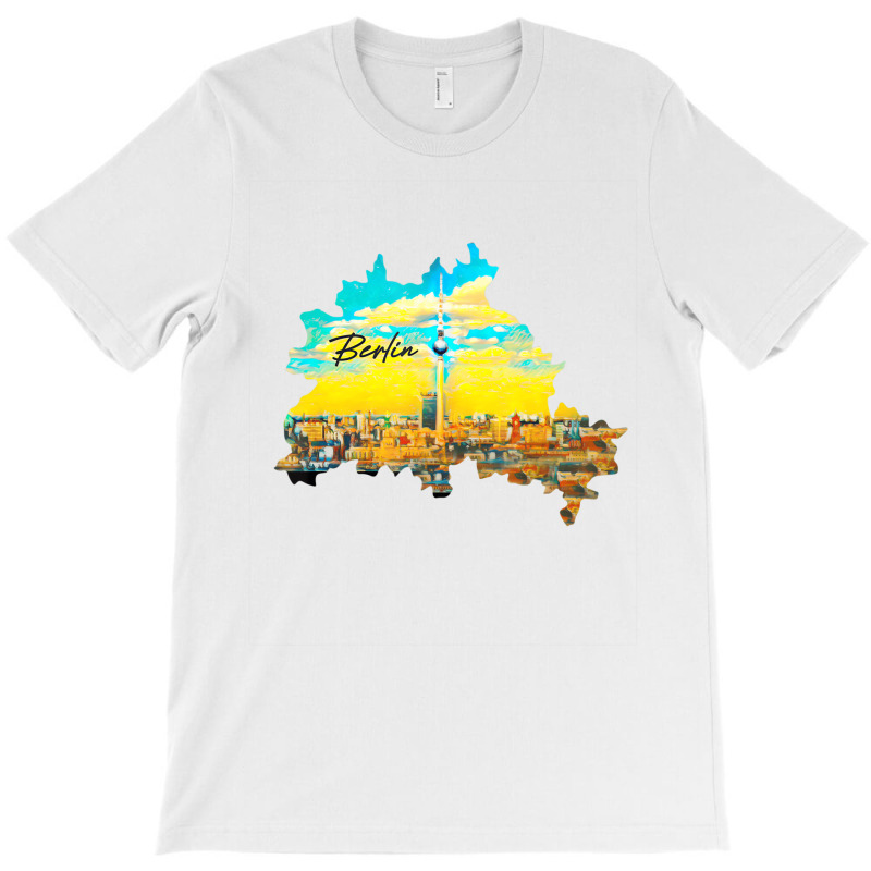 Berlin Germany Map Travel Visitor Traveler T Shirt T-shirt | Artistshot