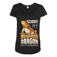 Sorry My Bearded Dragon Ate My Homework Teacher St Maternity Scoop Neck T-shirt | Artistshot