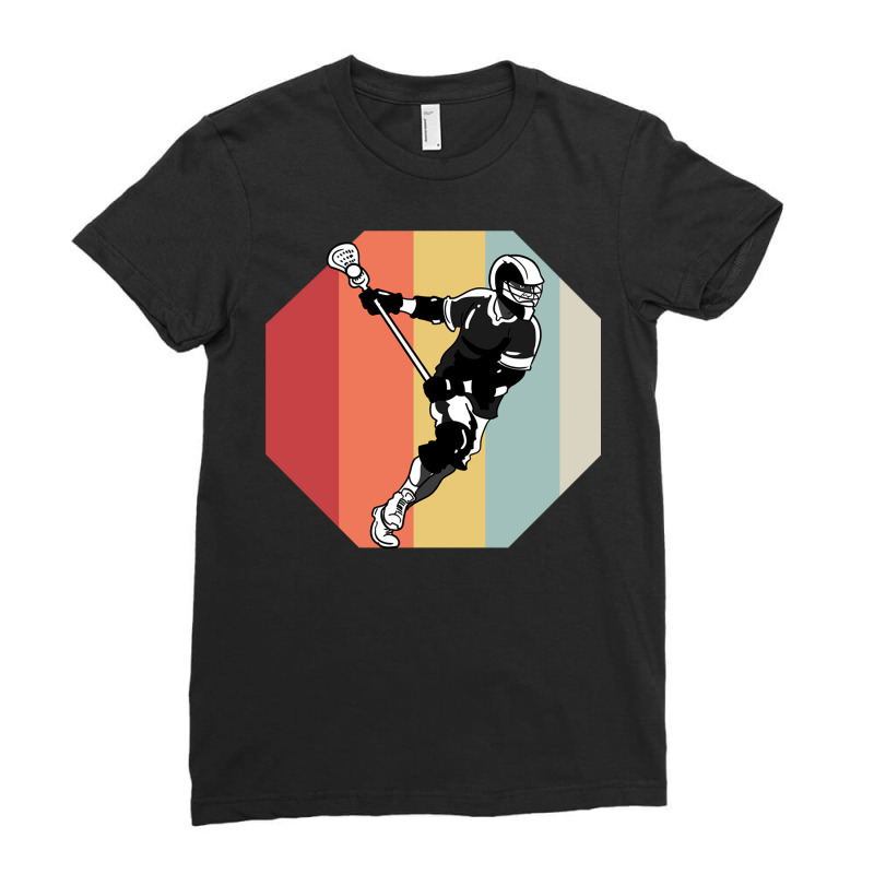 Lacrosse Bat Ball (12) Ladies Fitted T-Shirt by ChuArt. | Artistshot