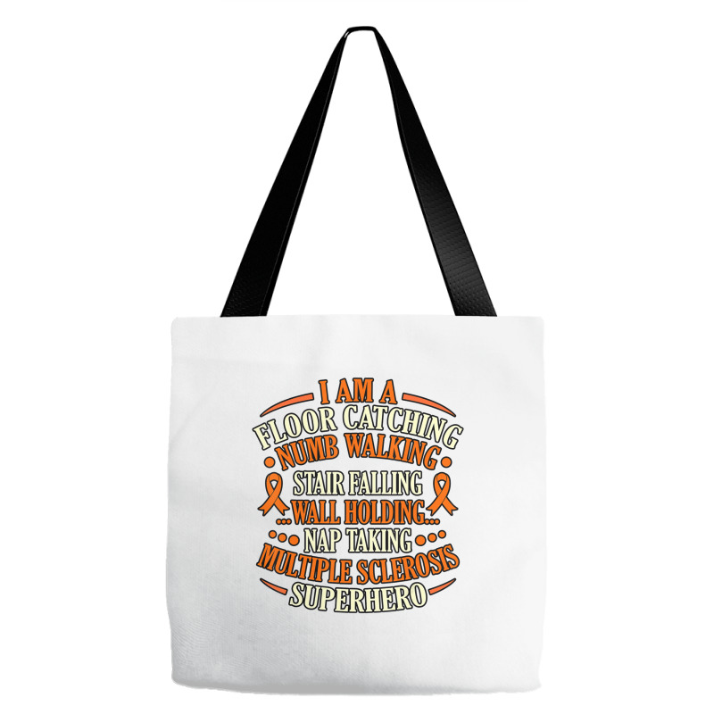 Custom Multiple Sclerosis Superhero Ms Awareness Support Tote Bags By ...