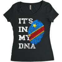 It's In My Dna Congolese Genetic Congo Pride Afric Women's Triblend Scoop T-shirt | Artistshot