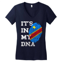 It's In My Dna Congolese Genetic Congo Pride Afric Women's V-neck T-shirt | Artistshot