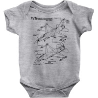 F 16 Antenna Locations Military Aviation Fighter J Baby Bodysuit | Artistshot