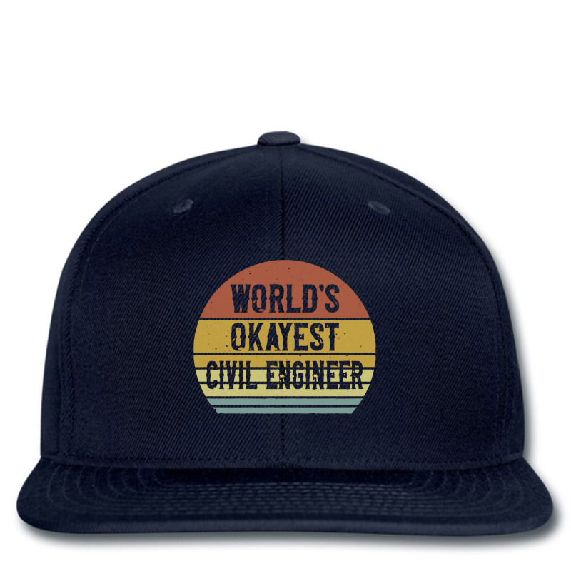 Civil Engineers  World's Okayest Civil Engi Printed hat by kolamaira | Artistshot