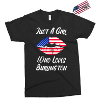 Lips Mouth Love American Flag Burlington T Shirt Exclusive T-shirt | Artistshot