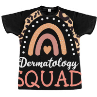 Dermatology Squad Leopard Rainbow Dermatologist Sk Graphic T-shirt | Artistshot