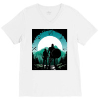 Kratos And Son V-neck Tee | Artistshot