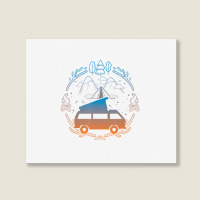 Van Life Design   Vanagon Van Bus Dipper Campfire Landscape Canvas Print | Artistshot