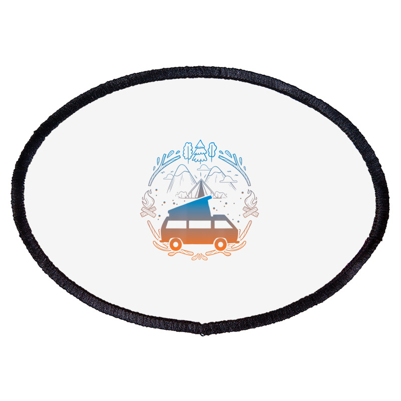 Van Life Design   Vanagon Van Bus Dipper Campfire Oval Patch | Artistshot