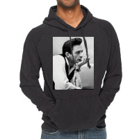 Johnny Cash-thinking Vintage Hoodie | Artistshot