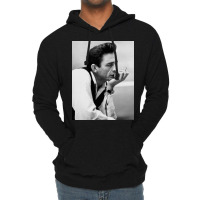 Johnny Cash-thinking Lightweight Hoodie | Artistshot