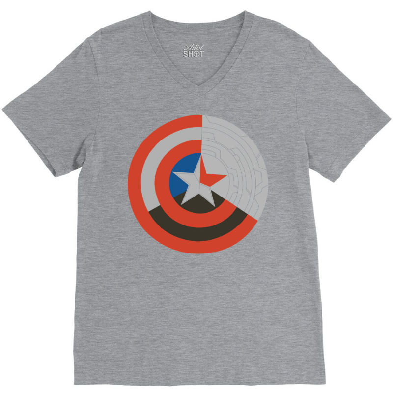 Cap’s Shield V-Neck Tee by hackelsodrulg | Artistshot