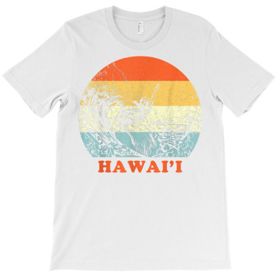 Hawaii Vintage Retro Surfing Hawaiian Vacation T Shirt T-shirt Designed By Luan Truong