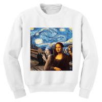 Mona Lisa Girl With A Pearl Earring The Scream Sta Youth Sweatshirt | Artistshot