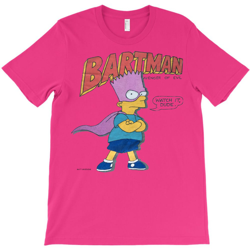 Bartman Avenger Of Evil Watch It Dude T-Shirt by gemasteksl | Artistshot