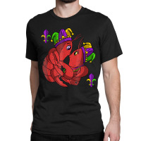 Jester Crawfish Couple Kissing Mardi Gras Carnival Classic T-shirt | Artistshot