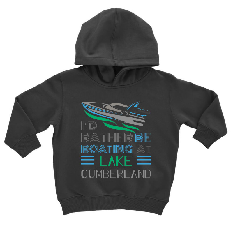 Ocean Boat  Pontoon Boating Toddler Hoodie | Artistshot