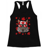 Canadian Squirrel Patriotic Canada Flag Maple Leaf Racerback Tank | Artistshot