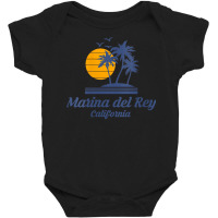 Womens Marina Del Rey City California Beach Summer Family Vacation V N Baby Bodysuit | Artistshot