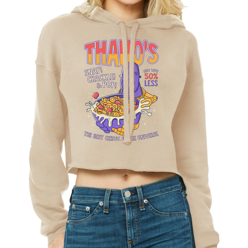 Infinite Tasty Cereal Cropped Hoodie by arcarodrumerg | Artistshot