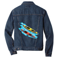 Ocean Boating Boat  Pontoon Men Denim Jacket | Artistshot