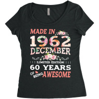 Made In 1962 December Limited Edition 60 Years Of Women's Triblend Scoop T-shirt | Artistshot