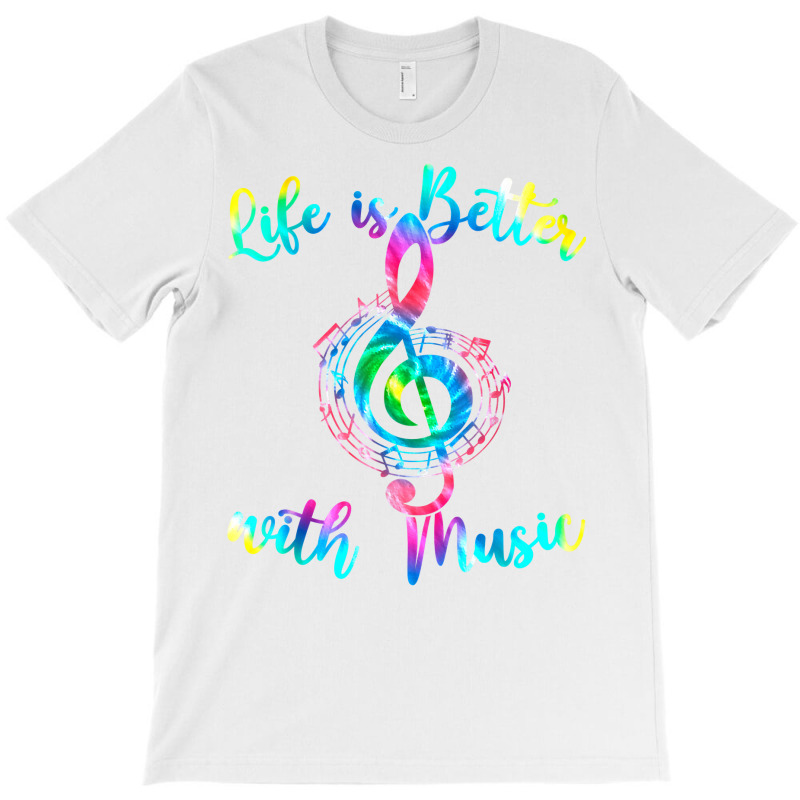 Life Is Better With Music Notes Teen Girl Women Mu T-Shirt by marioc | Artistshot