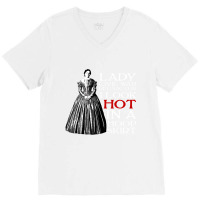 Lady Civil War Reenactor Historical Reenactment T V-neck Tee | Artistshot