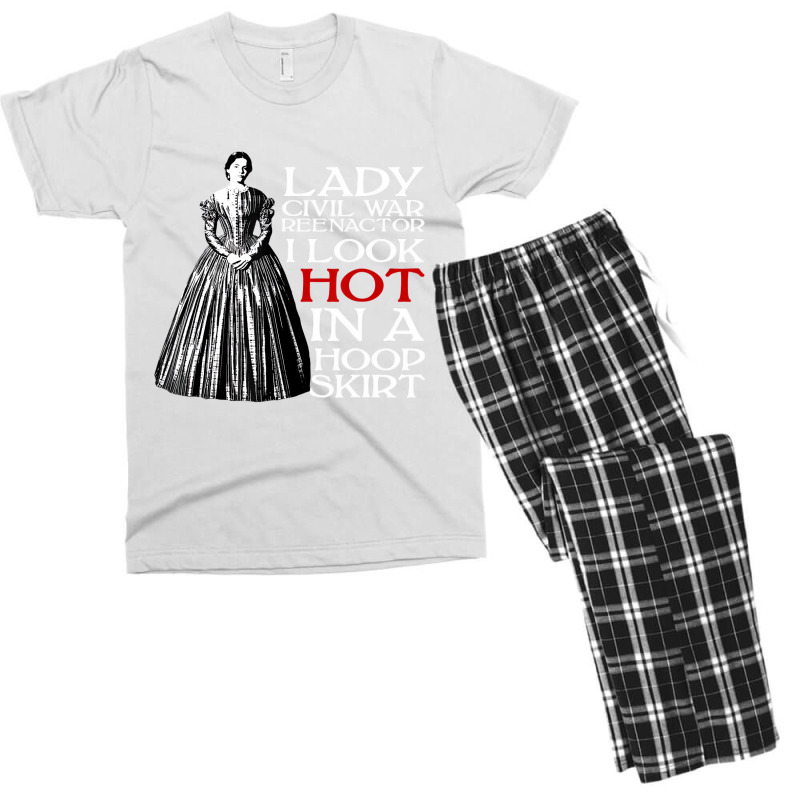 Lady Civil War Reenactor Historical Reenactment T Men's T-shirt Pajama Set by kranendon | Artistshot