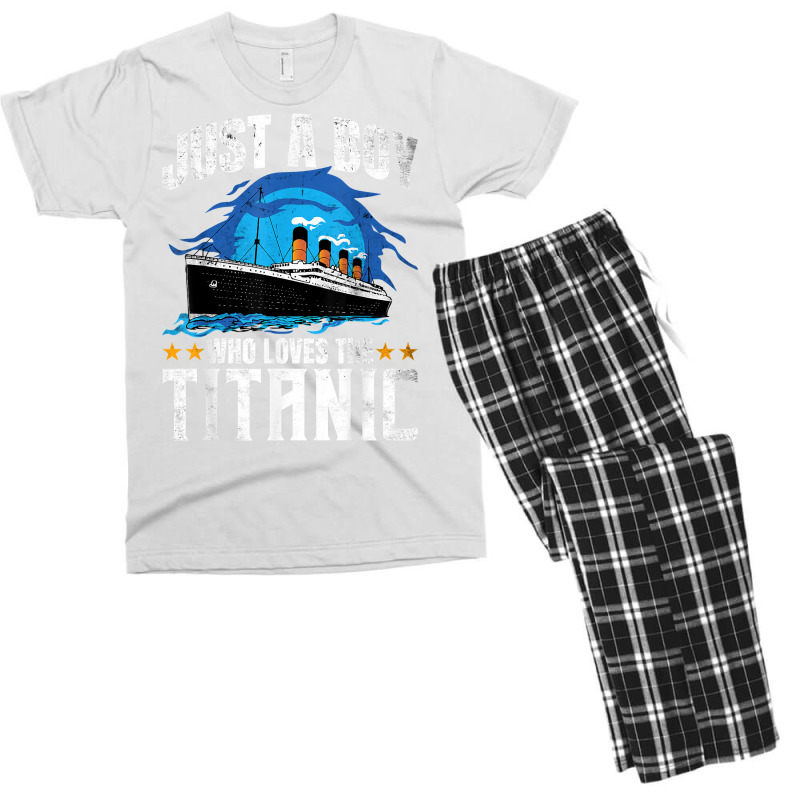 Boys Who Just Love The Rms Titanic T Shirt Men's T-shirt Pajama Set | Artistshot