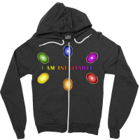 I Am Inevitable 2 Zipper Hoodie | Artistshot