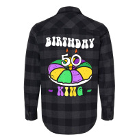 Mardi Gras King Cake, 50 Birthday, Birthday King, Flannel Shirt | Artistshot